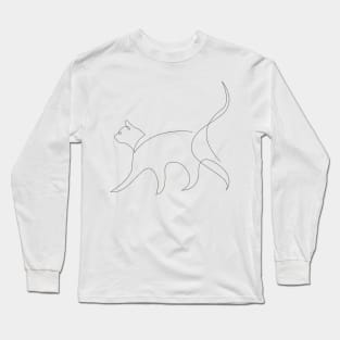 One line cat - 2 Long Sleeve T-Shirt